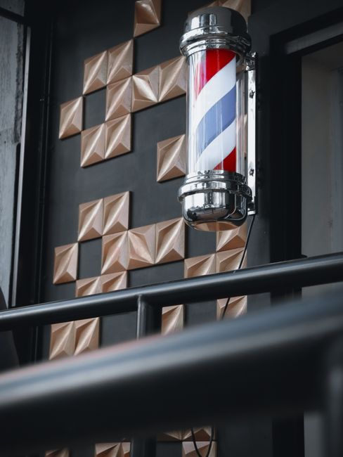 Classic barbershop interior styling
