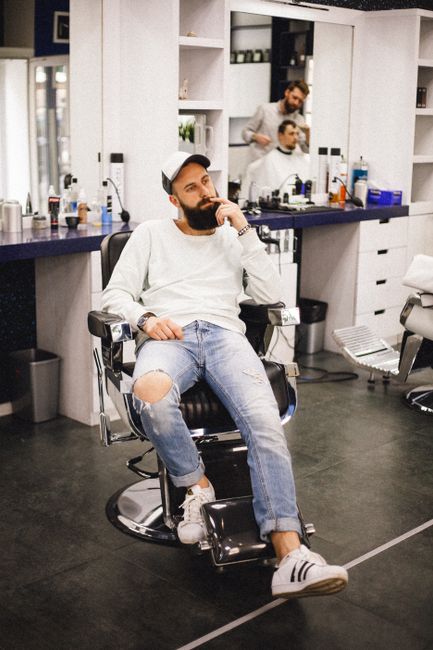 Traditional barbering tools and fixtures